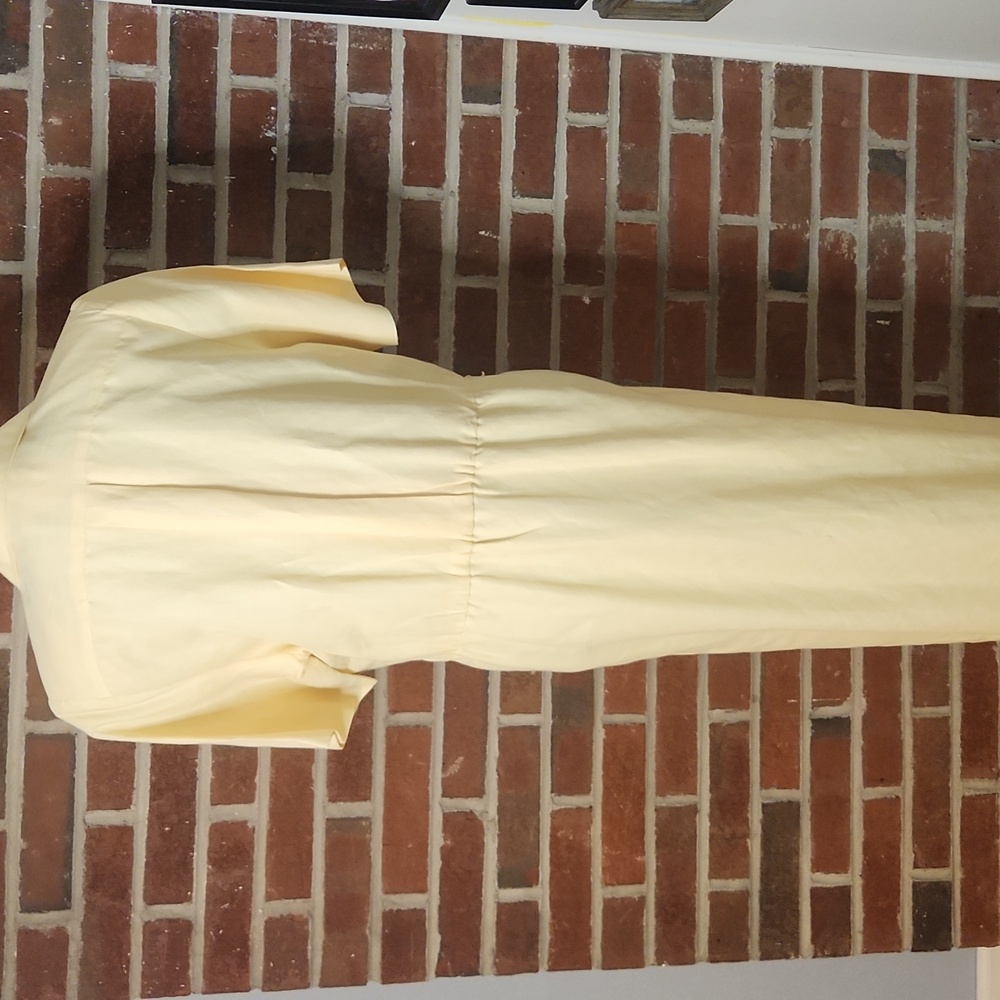Brooks Brothers Vintage Yellow Button-Down Dress, size 12 - Picture 4 of 7